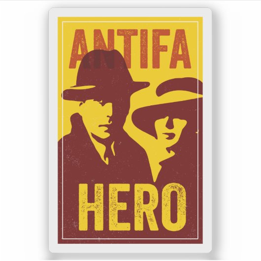 ANTIFA POSTER HEROES SERIES: Casablanca Sticker (Voorkant)
