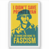 ANTIFA POSTER: Saving Private Ryan | Sticker (Voorkant)