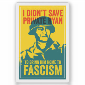 ANTIFA POSTER: Saving Private Ryan | Sticker