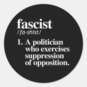 antifascisme ronde sticker