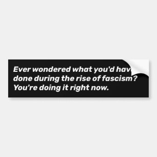 antifascist bumpersticker