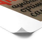 Antifascist! Help het onderdrukte_Propaganda-Poste Poster (Hoek)