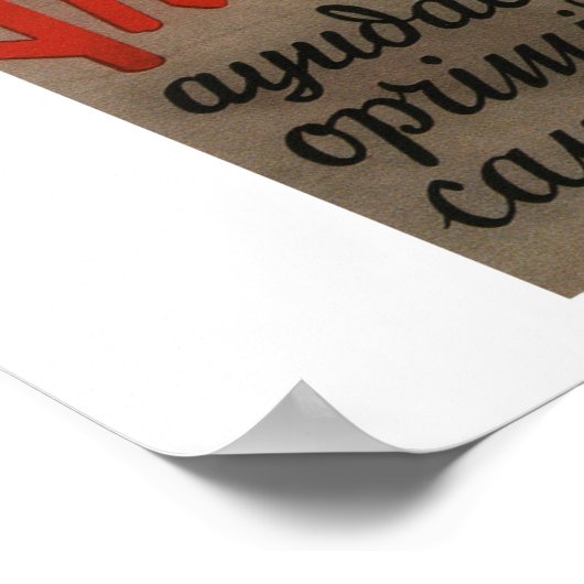 Antifascist! Help het onderdrukte_Propaganda-Poste Poster (Hoek)