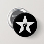 antifascistische ster ronde button 5,7 cm (Voorkant /achterkant)