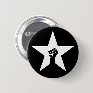 antifascistische ster ronde button 5,7 cm