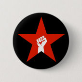 antifascistische ster ronde button 5,7 cm (Voorkant)