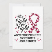 Antifosfolipidesyndroom Bewustzijn, zijn strijd is Kaart (Voorkant)