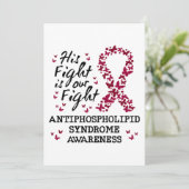 Antifosfolipidesyndroom Bewustzijn, zijn strijd is Kaart (Staand voorkant)