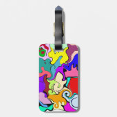 Antigeometrische variatie bagagelabel (Achterkant verticaal)