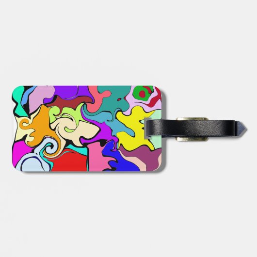 Antigeometrische variatie bagagelabel (Achterkant horizontaal)