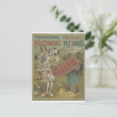 ANTIGO CARTAZ DE CIRCO BRIEFKAART (Staand voorkant)