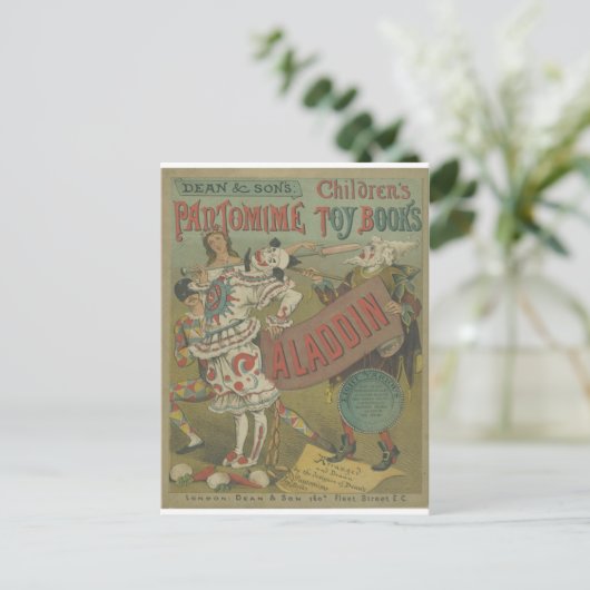 ANTIGO CARTAZ DE CIRCO BRIEFKAART (Staand voorkant)