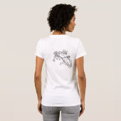 Antigone Foundation v-nek (prints het beste in wit T-shirt (Achterkant volledig)