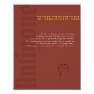 Antigone-weergave Foto Afdruk