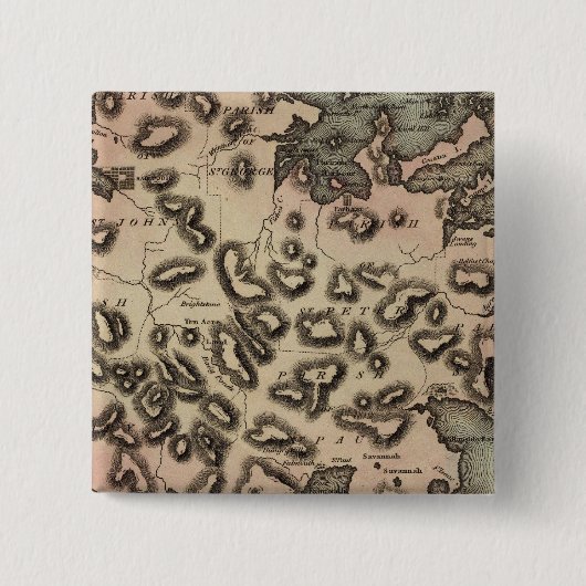 Antigua 2 vierkante button 5,1 cm (Voorkant)