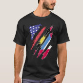 Antigua American Patriot Grown Heart Flag Stripes T-shirt (Voorkant)