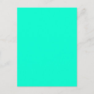 Antigua Aqua Aquamarine Blue Green Tropical Briefkaart
