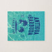 Antigua & Barbuda Caraïbische Palmboom Legpuzzel (Horizontaal)