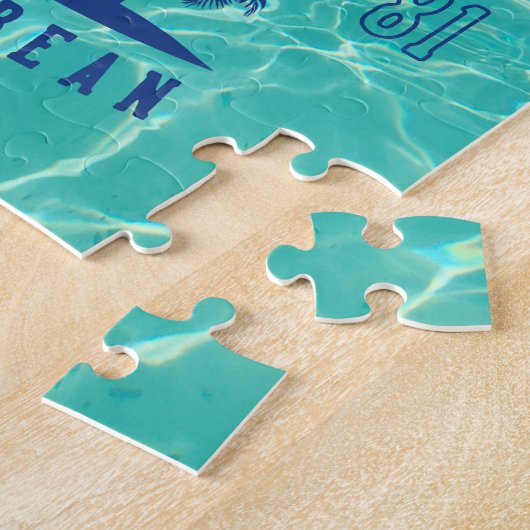 Antigua & Barbuda Caribbean Palm Tree Legpuzzel (Zijkant)