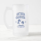 Antigua & Barbuda Caribbean Palm Tree Matglas Bierpul (Links)