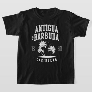 Antigua & Barbuda Caribische Palmboom Kinderen T-shirt