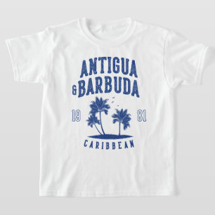 Antigua & Barbuda Caribische Palmboom Kinderen T-shirt