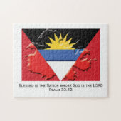 ANTIGUA BARBUDA | Gezegende natie | ANTIGUAN FLAG Legpuzzel (Horizontaal)