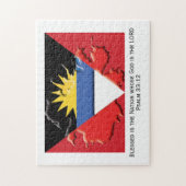 ANTIGUA BARBUDA | Gezegende natie | ANTIGUAN FLAG Legpuzzel (Verticaal)