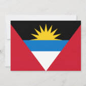 Antigua & Barbuda Vlag, Antiguan Barbudan Huwelijk Kaart (Achterkant)