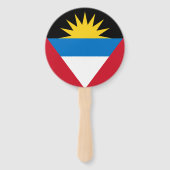 Antigua & Barbuda vlag Set van fans Handwaaier (Voorkant)