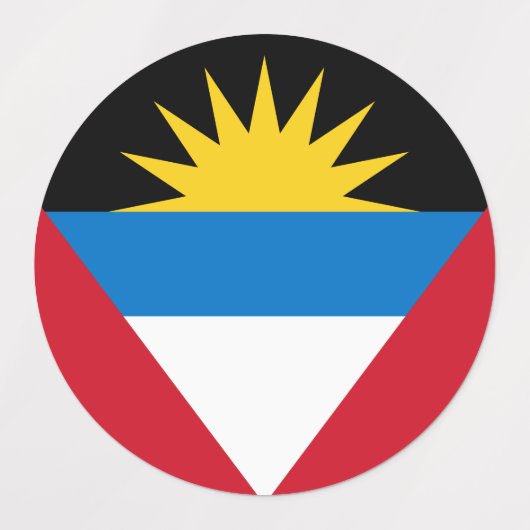 Antigua & Barbuda vlaggenetiketten Labels (Design 1)