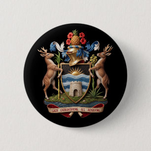 Antigua Barbuda wapen wapenschild symbool land emb Ronde Button 5,7 Cm