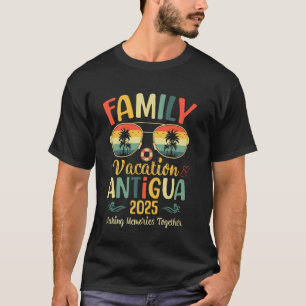 Antigua Beach Familie Zomervakantie 2025 Tropisch T-shirt