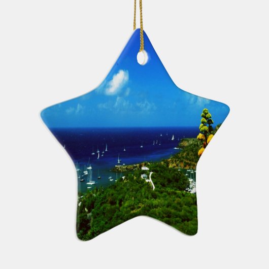 Antigua Caribbean Keramisch Ornament (Rechts)