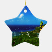 Antigua Caribbean Keramisch Ornament (Voorkant)