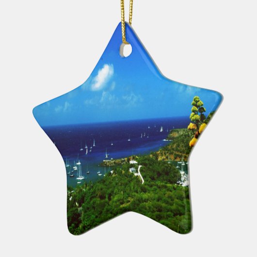 Antigua Caribbean Keramisch Ornament (Links)