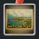 Antigua Caribbean Ornament Vintage Travel<br><div class="desc">Een cool  Antigua-ornament met een prachtige tropische eilandscène.</div>