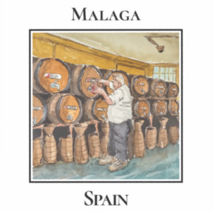 Antigua Casa de Guardia, wijnbar, Málaga Spanje Sticker