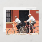 Antigua Cyclists Guatemala Briefkaart (Voorkant / Achterkant)