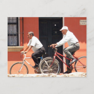 Antigua Cyclists Guatemala Briefkaart