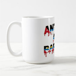 Antigua Drip Text | Caribisch Vlagontwerp | Fan Koffiemok
