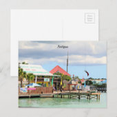 Antigua, eiland in het Caribisch gebied Briefkaart (Voorkant / Achterkant)