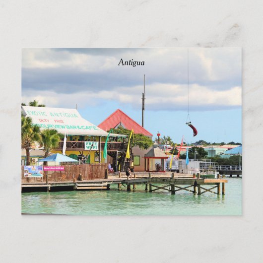 Antigua, eiland in het Caribisch gebied Briefkaart (Voorkant)