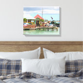 Antigua, eiland in het Caribisch gebied Canvas Afdruk (Insitu (Slaapkamer))