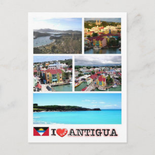 Antigua en Barbuda - Antigua - I Love - Briefkaart
