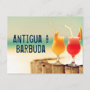 Antigua en Barbuda cocktails Briefkaart