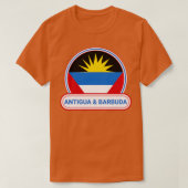 Antigua en Barbuda Country Badge Antigua en Barb T-shirt (Design voorkant)