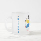 Antigua en Barbuda cup Matglas Koffiemok (Links)