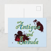 Antigua en Barbuda Feestdagenkaart (Voorkant / Achterkant)
