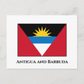 Antigua en Barbuda Flag Briefkaart (Voorkant)